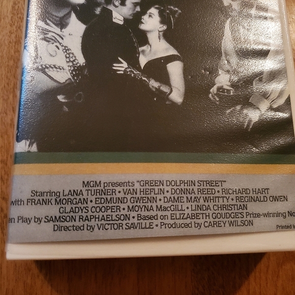 Lana Turner  GREEN DOLPHIN STREET  Van Heflin VHS VIDEOTAPE White Clam Shell - Picture 2 of 4